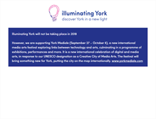 Tablet Screenshot of illuminatingyork.org.uk
